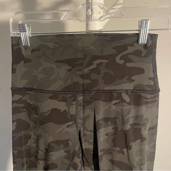 Lululemon Align Pant *Full Length 28" Incognito Camo Multi Gator Green - Picture 3 of 10
